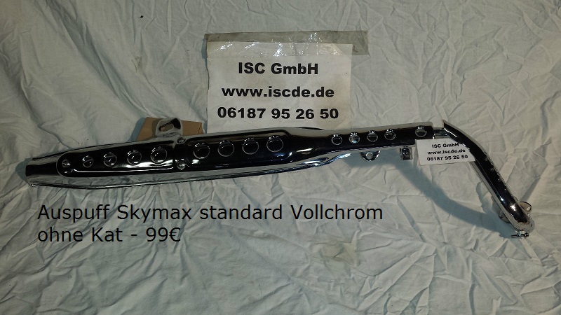 Auspuff Skymax Vollchrom ohne Kat 1