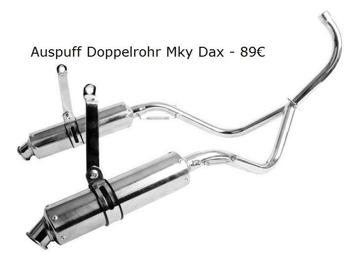 Doppelrohr Auspuff Mky 1