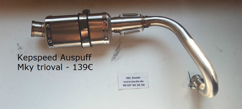 Kepspeed Auspuff Mky trioval 1